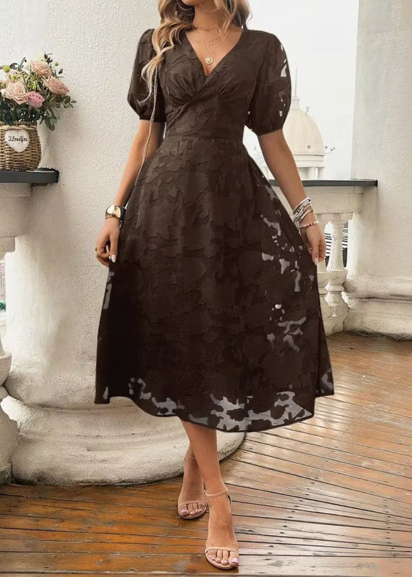 Robe Témoin Champêtre Chic Marron / S