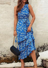 Robe Témoin de Mariage Thème Champêtre Bleu / S
