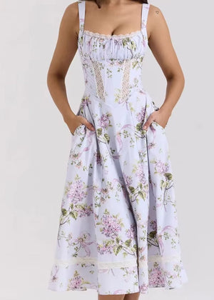 Robe Violette Champêtre