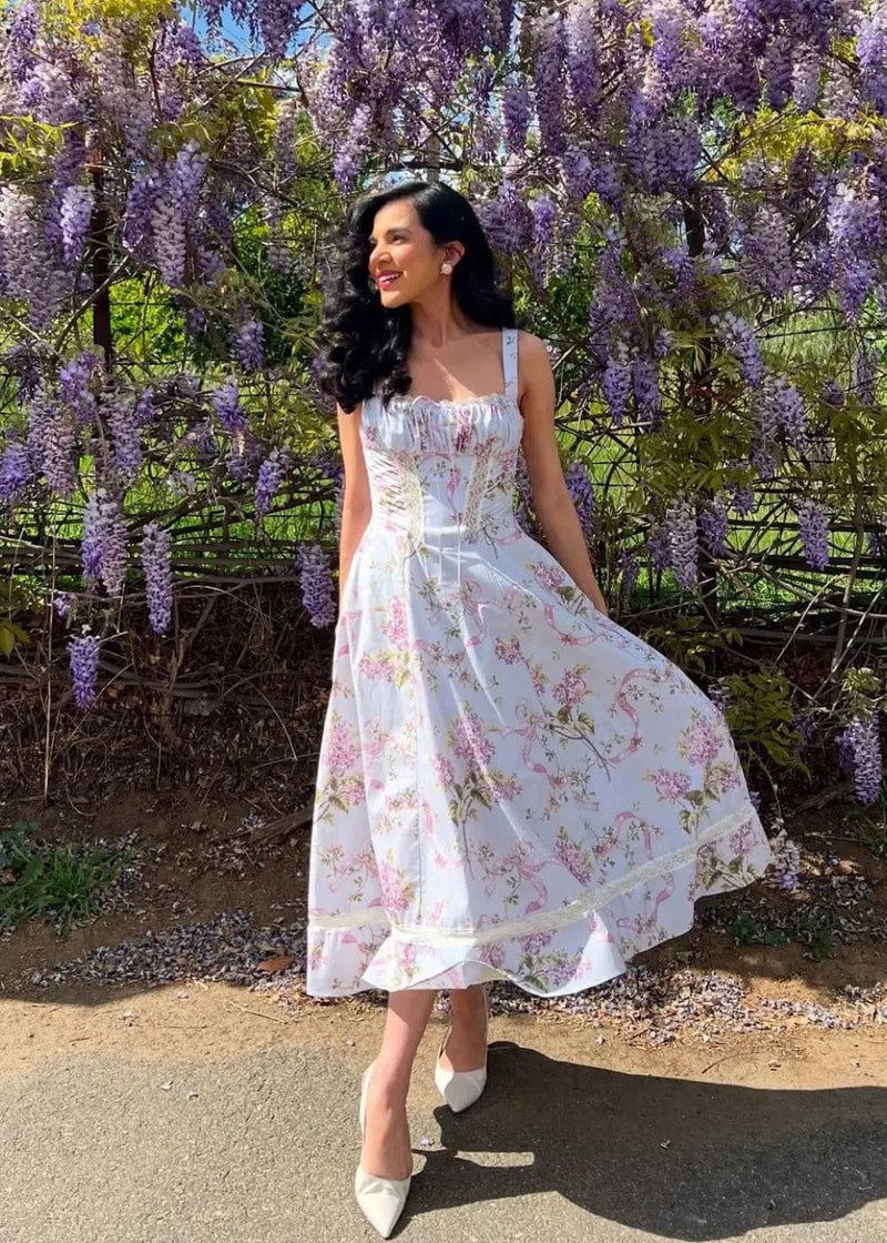 Robe Mariée Vintage Robe Shabby Romantique Robe Violette Champêtre