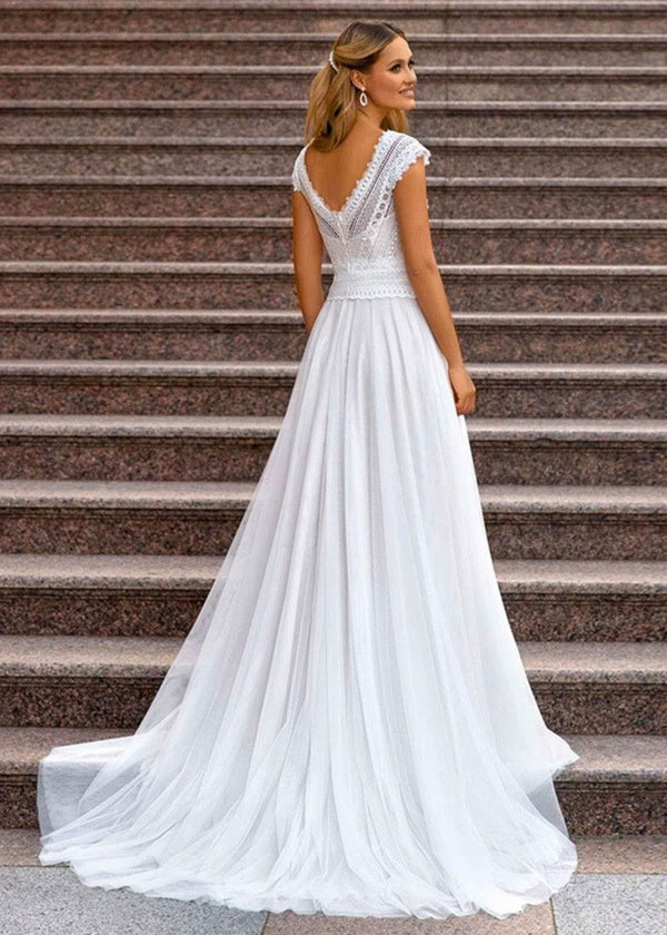 Simple Robe de Mariée Champêtre