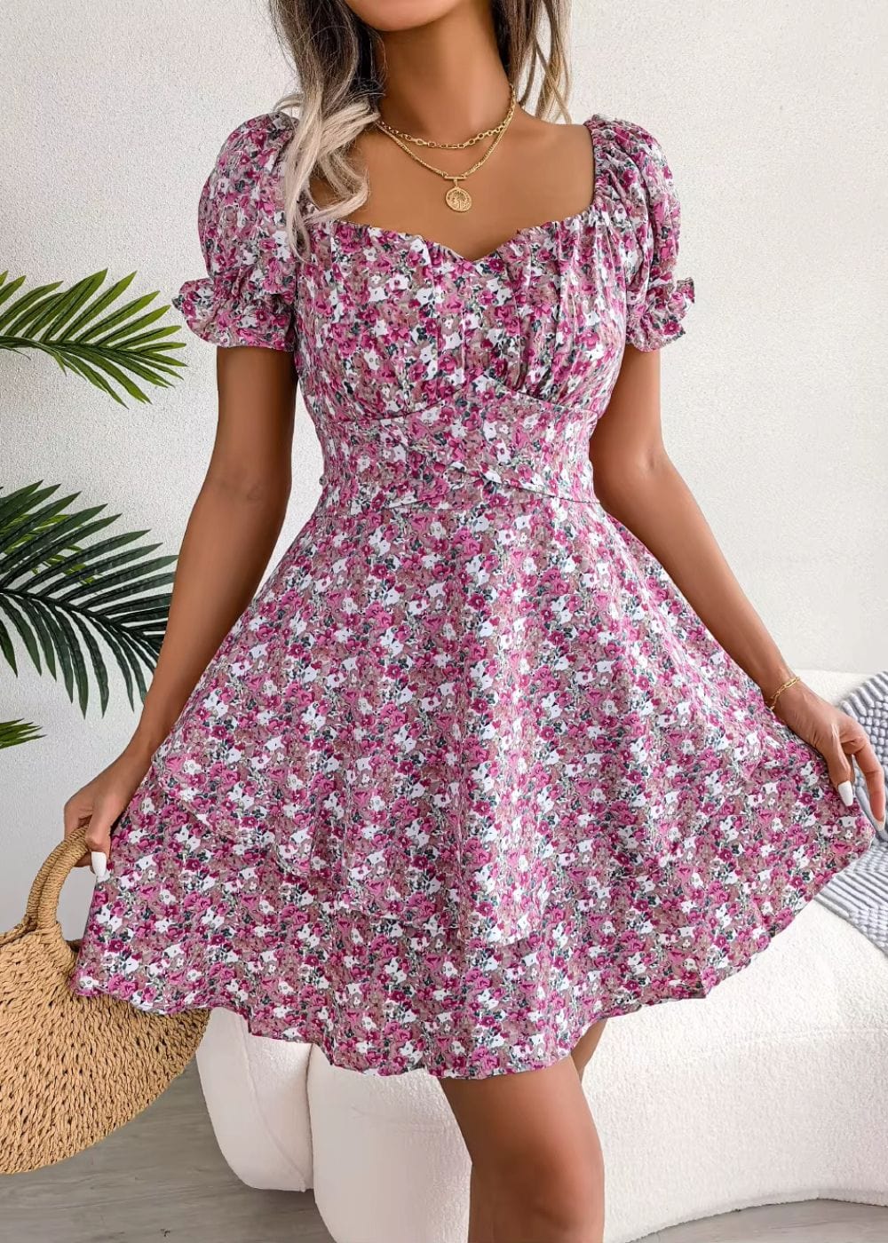 Tenue Anniversaire Thème Champêtre Violet / S
