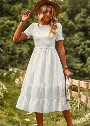 tenue bapteme champetre WHITE / S