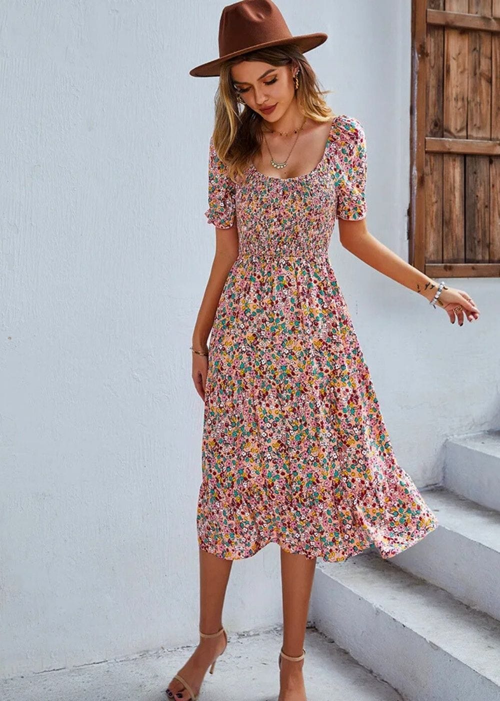 tenue boheme champetre Pink / S