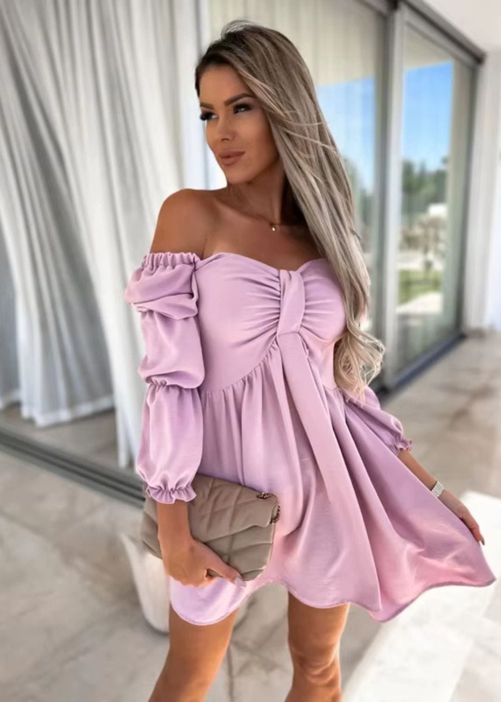 Tenue Bustier Champêtre Chic Femme Rose / S