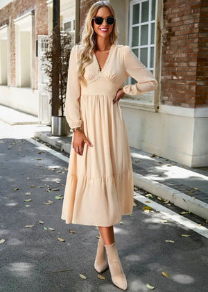 Tenue Champêtre Chic Automne Beige / S