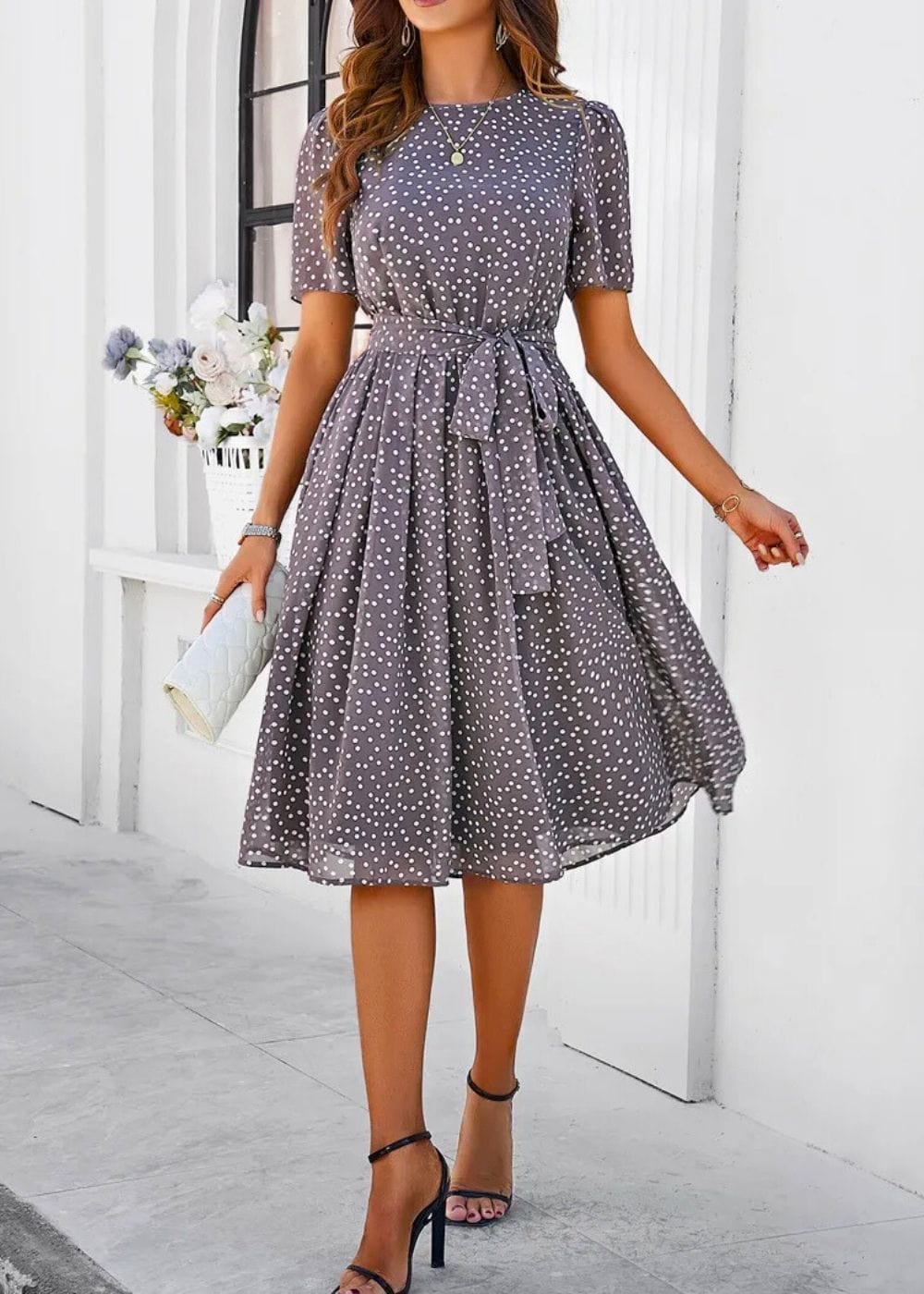 tenue champetre chic femme mariage Coffee dress / L