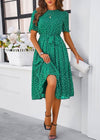 tenue champetre chic femme mariage green dress / L