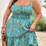 Tenue Champêtre Femme Grande Taille Turquoise / L