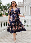 tenue champetre femme ronde DarkBlue / XXL / CHINA