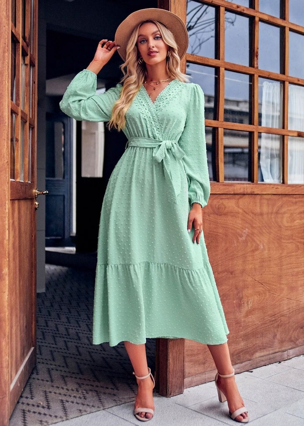tenue champetre hiver Light Green / XL