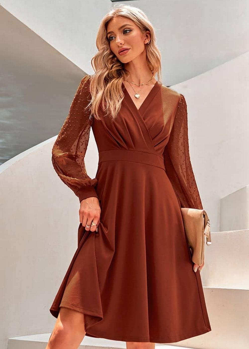 Tenue chic et champêtre pour mariage