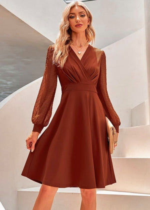 Tenue chic et champêtre pour mariage Marron / S