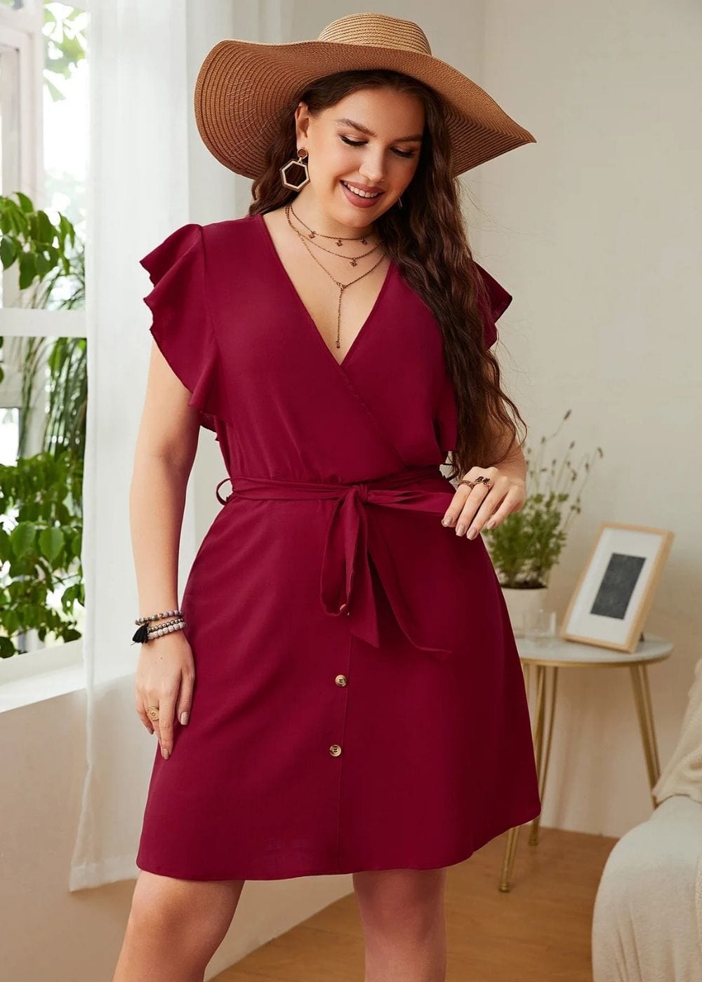tenue mariage champetre femme ronde