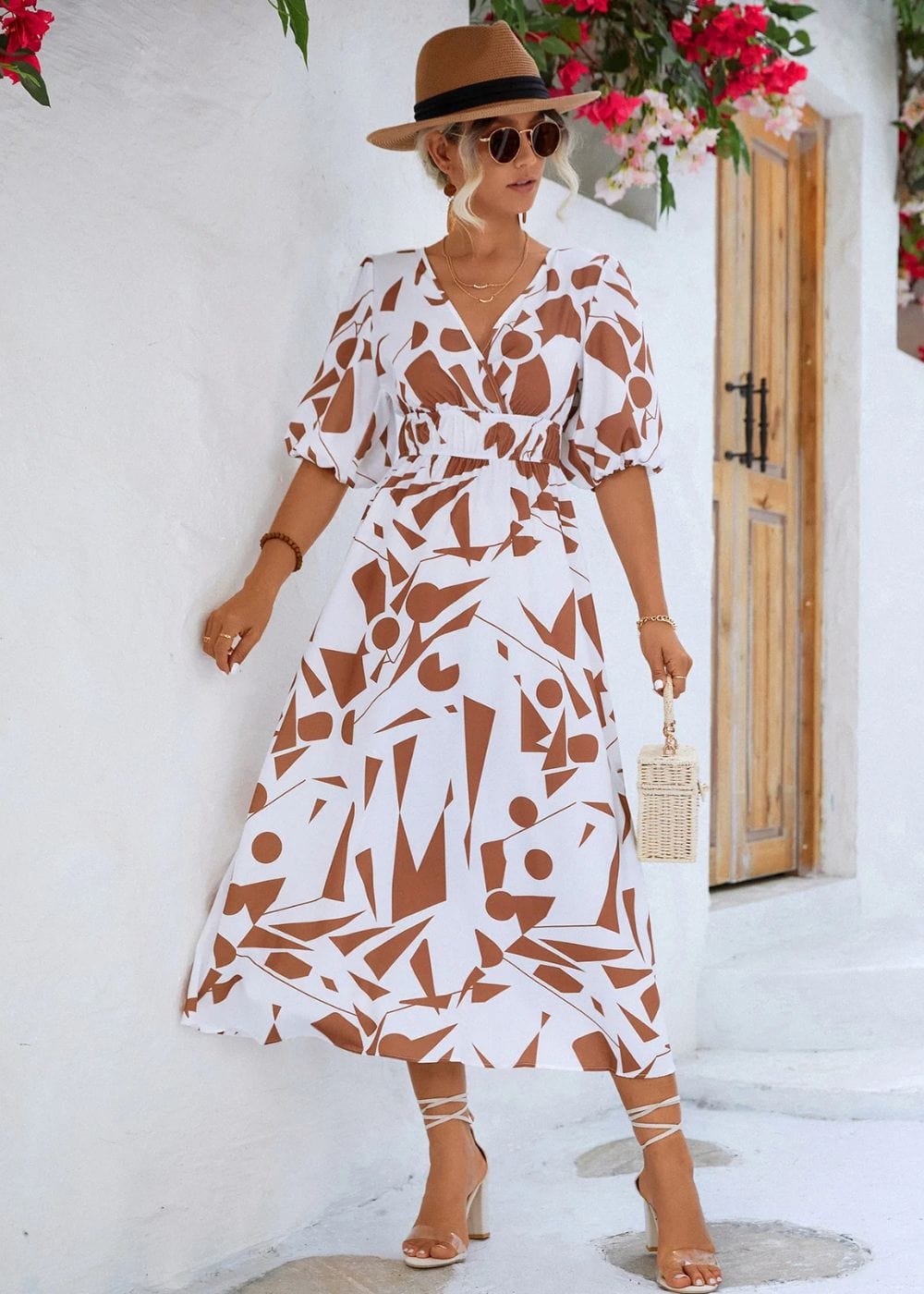 Tenue Mère du Mariée Champêtre Marron / S