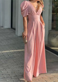Tenue Pantalon pour Mariage Champêtre Rose / M