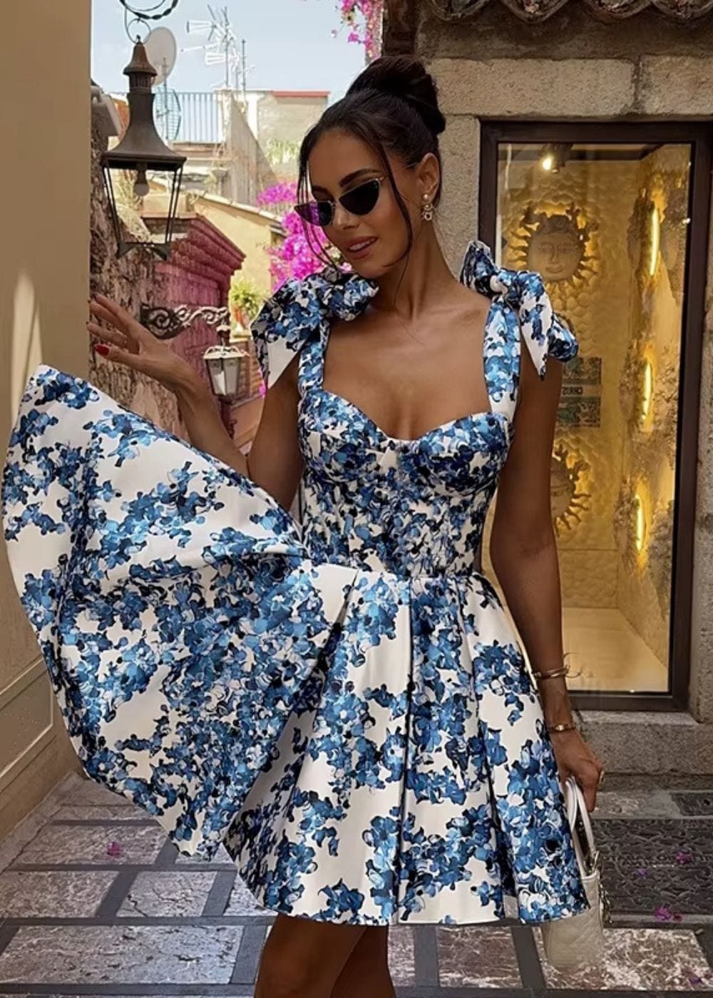 Tenue Romantique et Champêtre Bleu / S