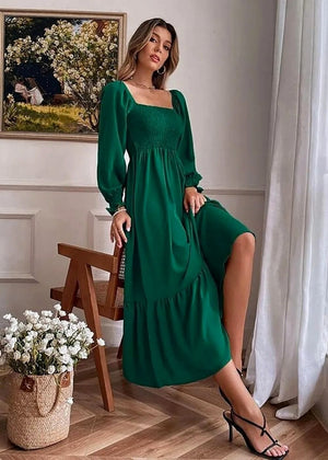 tenue style champetre femme Green / L
